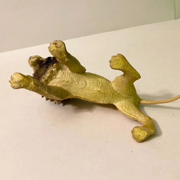 Vintage AAA Lion Hard Rubber PVC Figure 7 Inch Long Collectible Toy - Picture 7 of 10